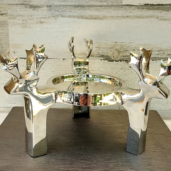 HOLIDAY REINDEER PILLAR CANDLE HOLDER - Picture 8 of 9